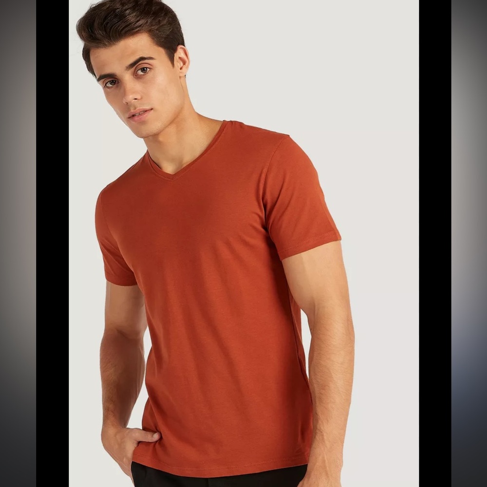 Kenneth Cole Men's V neck Short Sleeve Tee